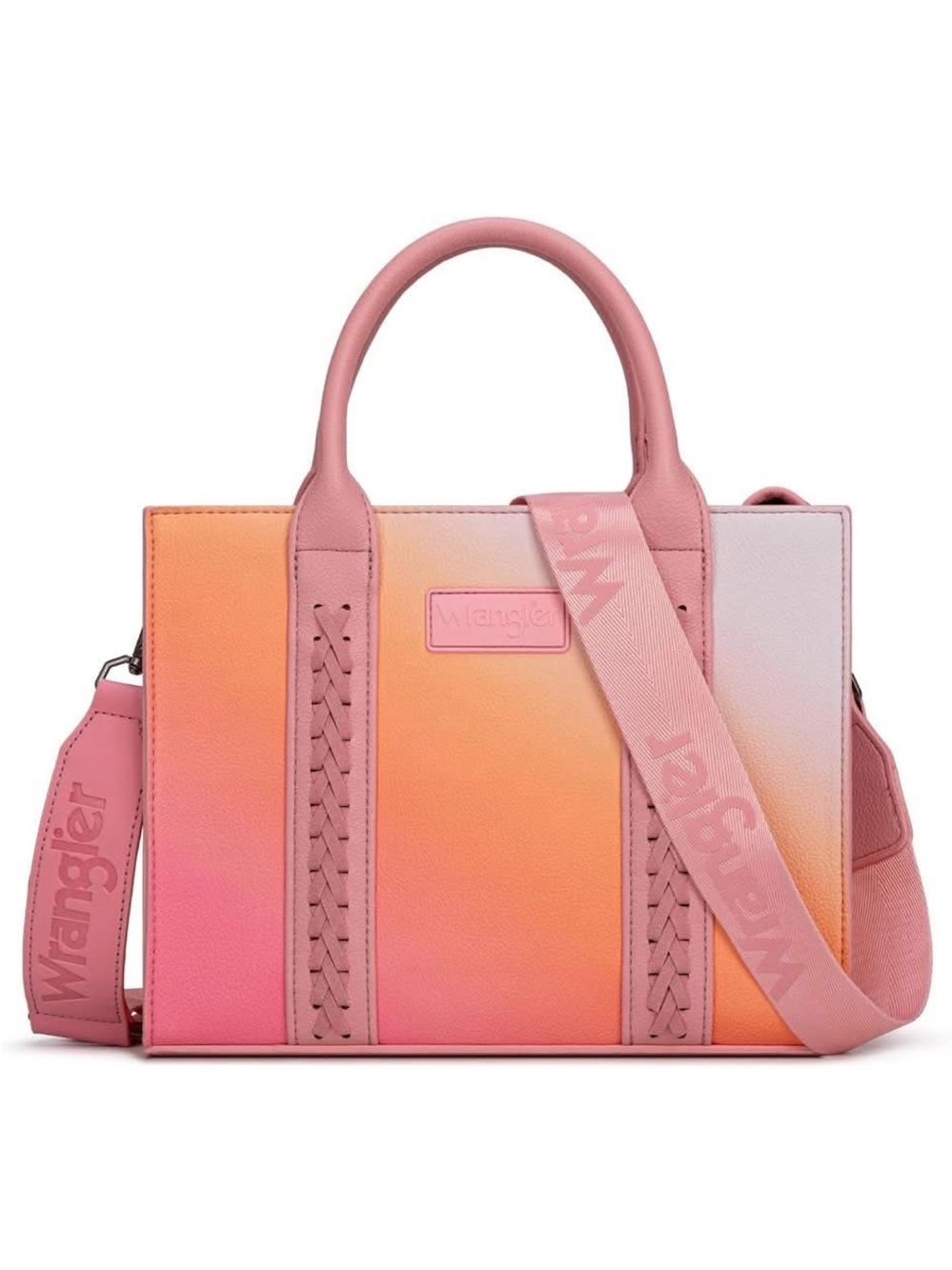 Wrangler Pink and Orange Ombre Satchel